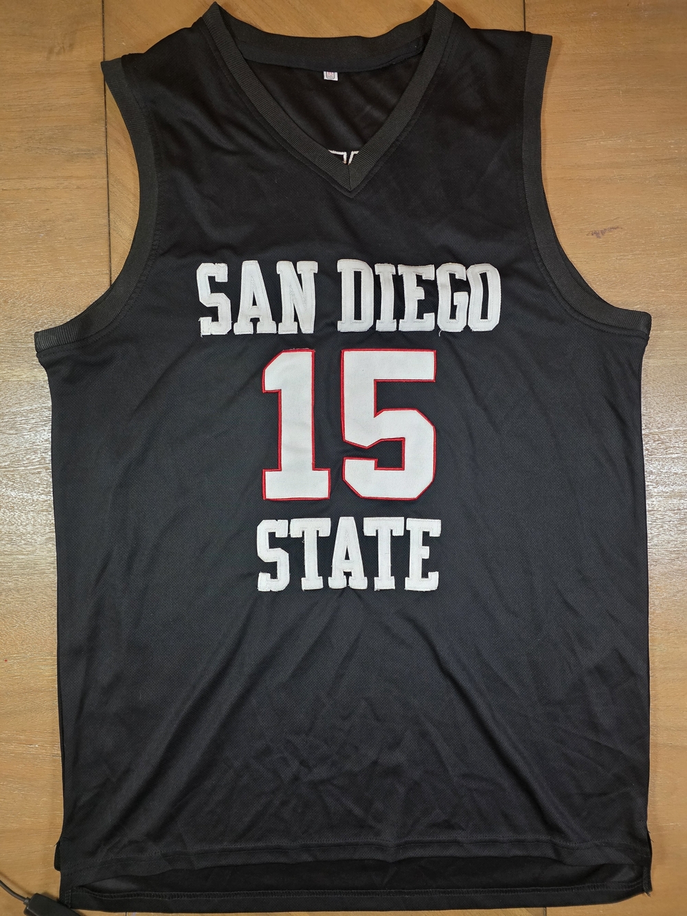 Kawhi Leonard - San Diego State Black Basketball Jersey - Number 15